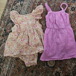 3 For $15 Floral Romper And Purple Dress